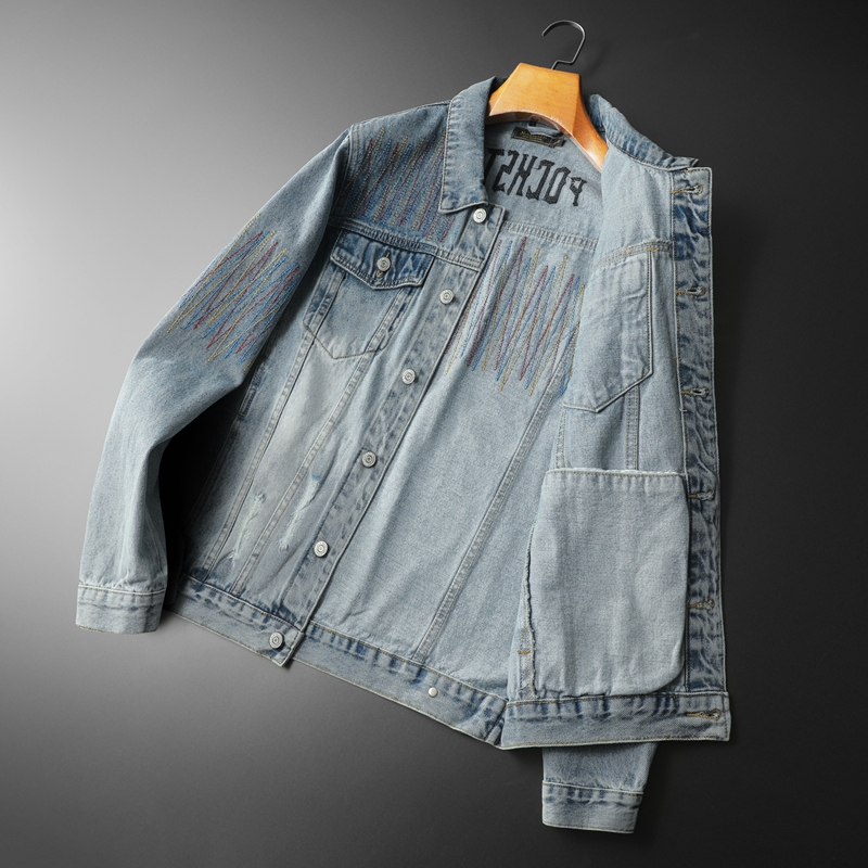 Brand Vintage Washed Denim Jac - Streetwear Brand Denim recension och pris