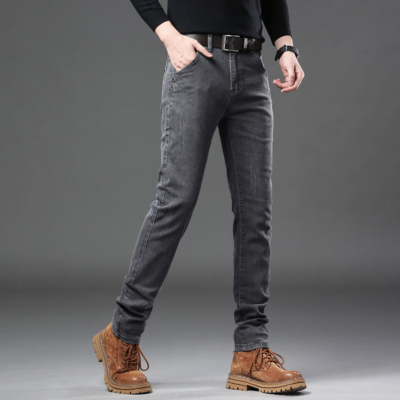 New Pure Gray Korean Slim Jean - Streetwear Brand Denim recension och pris